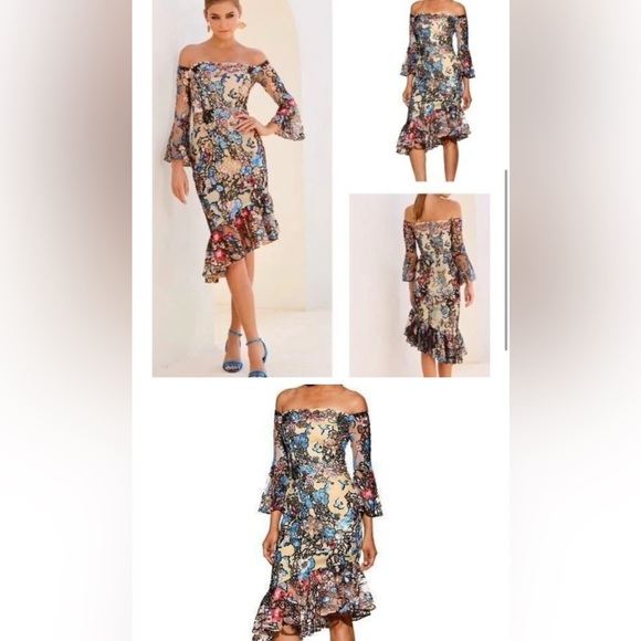 Alexia Admor Asymmetrical Floral Dress - Picture 2 of 9